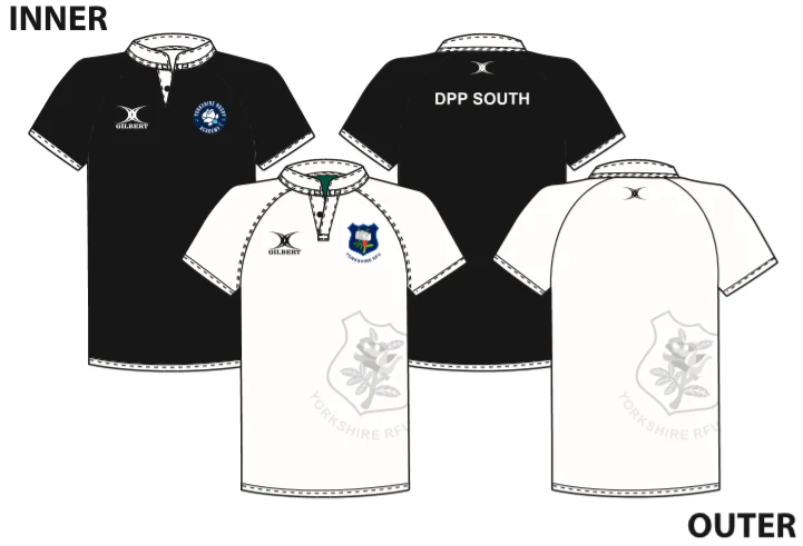 Yorkshire PDG Adult's White / Black Std Reversible S/S Shirt-Senior - Image 2