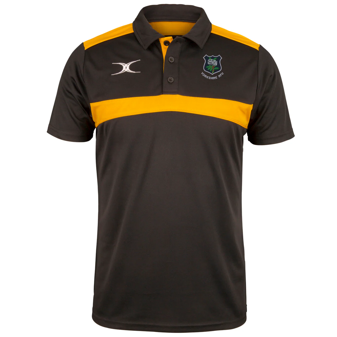 Yorkshire PDG Adult's Black / Gold Photon Mens Polo