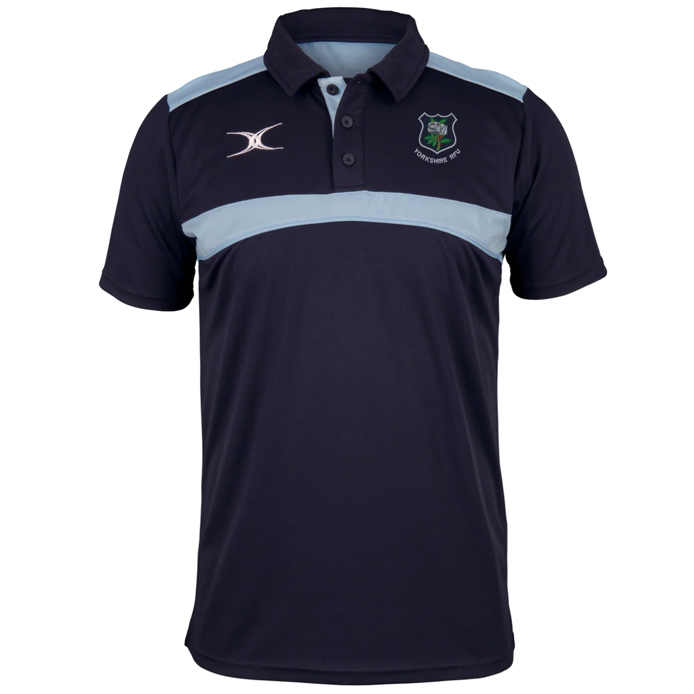Yorkshire PDG Adult's Dark Navy / Sky Photon Mens Polo